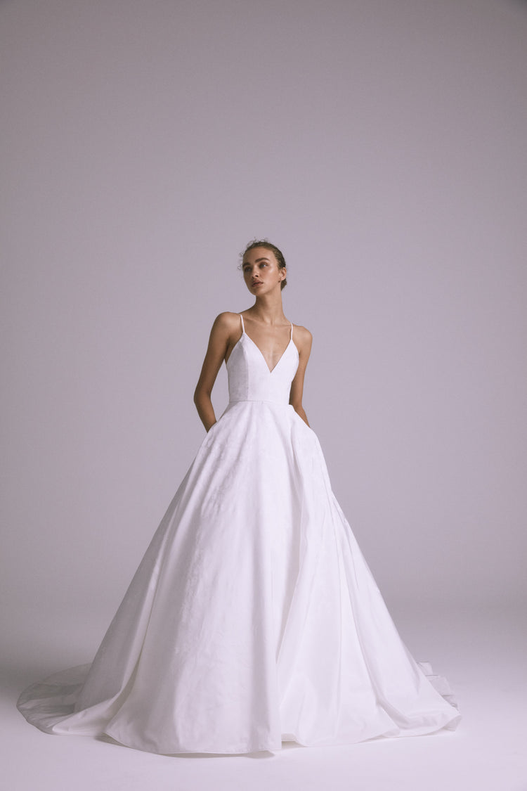 Pilar, dress from Collection Bridal by Amsale, Fabric: taffeta