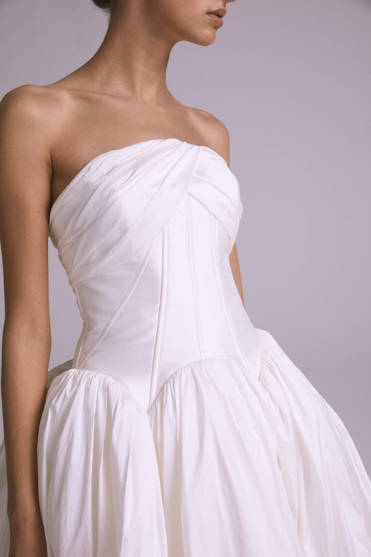 Primrose, $7,400, dress from Collection Bridal by Amsale, Fabric: taffeta