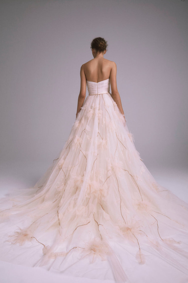 Zora, dress from Collection Bridal by Amsale, Fabric: faille