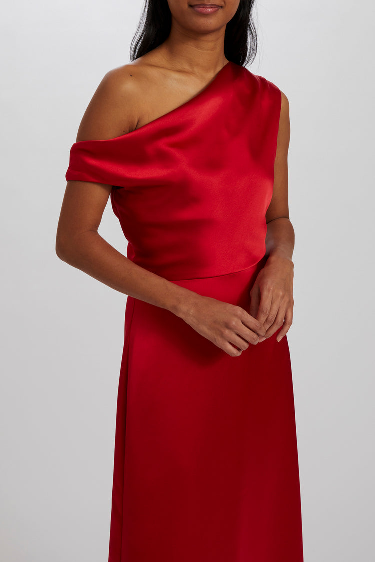 Alden, dress from Collection Bridesmaids by Amsale, Fabric: fluid-satin