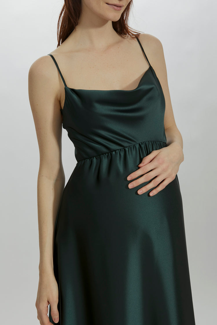 Pauline - Maternity Dress, dress from Collection Bridesmaids by Amsale, Fabric: fluid-satin