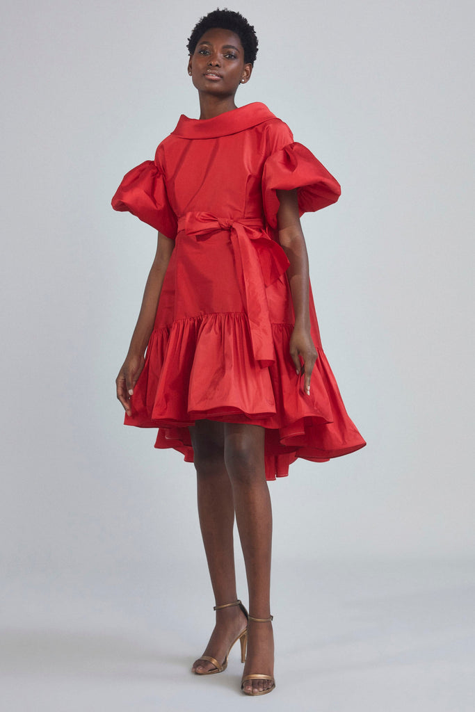 Product P388T - Taffeta Trapeze Dress - Navy Image