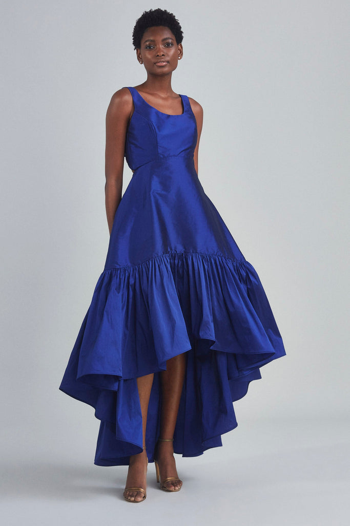 Product P389T - Taffeta High Low Dress - Cobalt Image