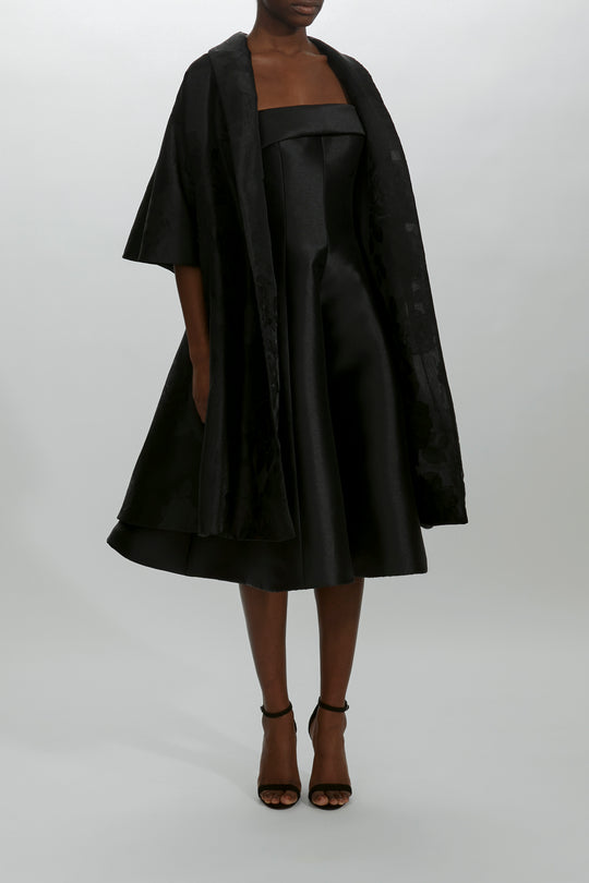 P462J - Kimono Opera Coat, $895, dress from Collection Evening by Amsale, Fabric: fil-coupe