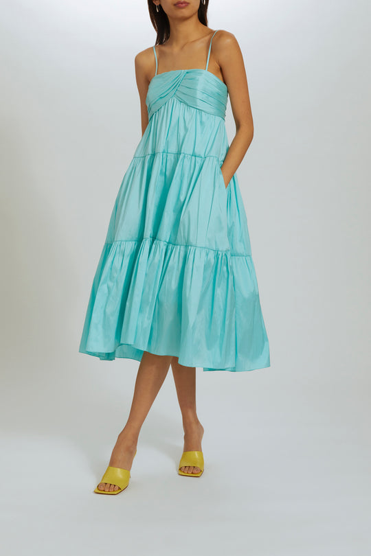 P547 - Taffeta Trapeze Dress, $895, dress from Collection Evening by Amsale, Fabric: taffeta