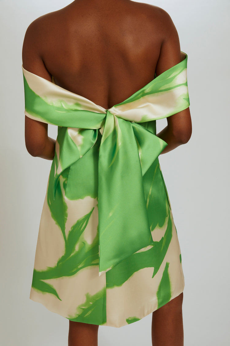 P554 - Lime-Ivory, dress by color from Collection Evening by Amsale