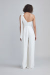 LW194 - One-shoulder Jumpsuit - Ivory, dress by color from Collection Little White Dress by Amsale