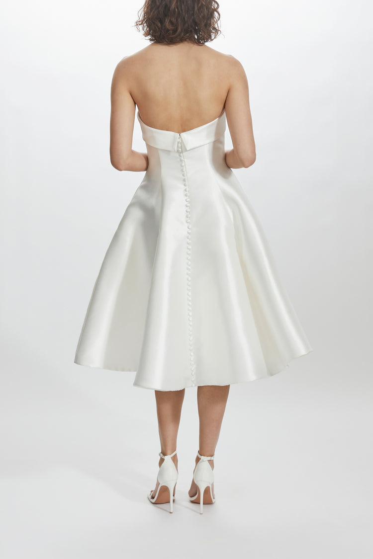 Image number 3: Mikado Strapless Dress, back view
