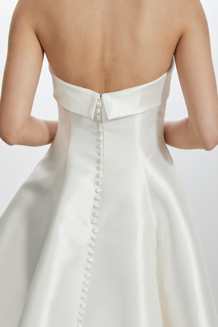 Image number 4: Mikado Strapless Dress, detail view