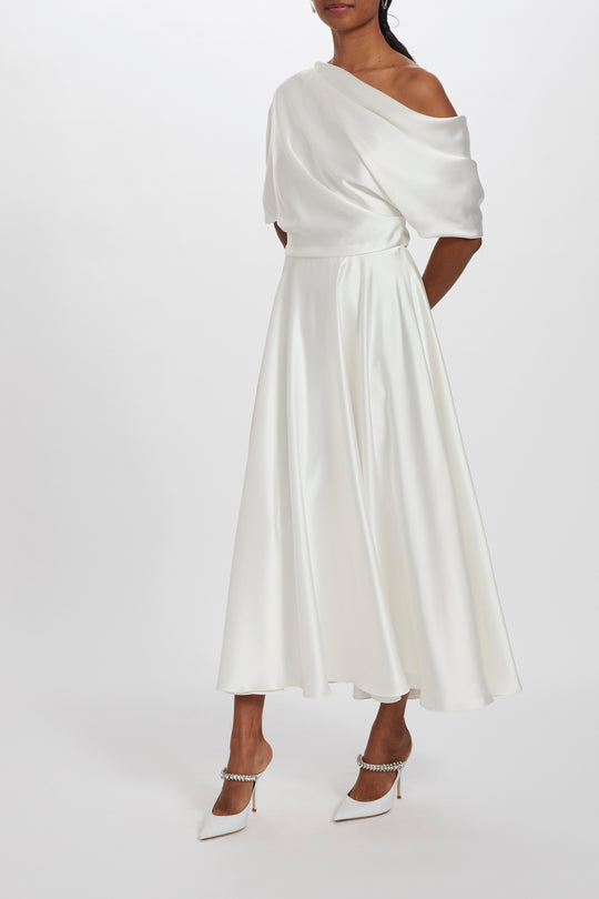 LW219, $595, dress from Collection Little White Dress by Amsale, Fabric: fluid-satin