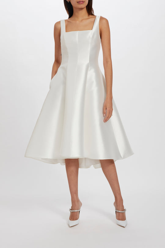 LW226, $795, dress from Collection Little White Dress by Amsale, Fabric: mikado