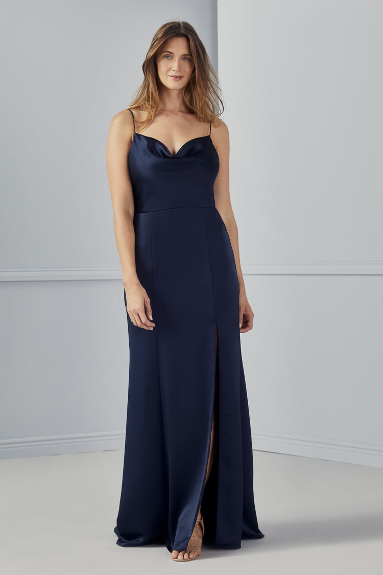 Chloe, dress from Collection Bridesmaids by Amsale, Fabric: fluid-satin