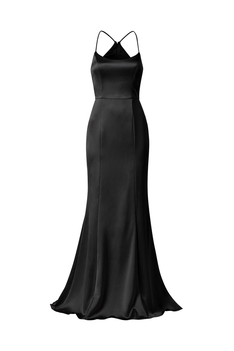 Everly, dress from Collection Bridesmaids by Amsale, Fabric: fluid-satin
