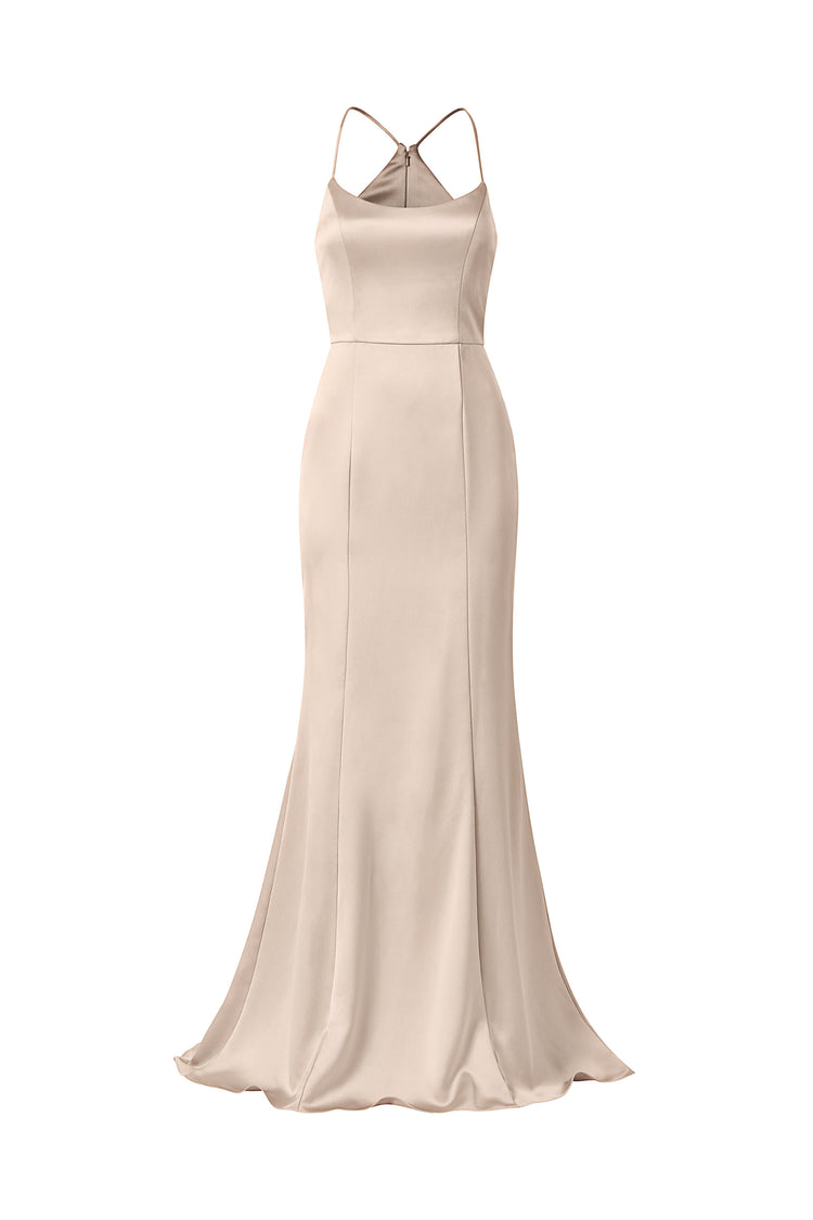 Everly, dress from Collection Bridesmaids by Amsale, Fabric: fluid-satin