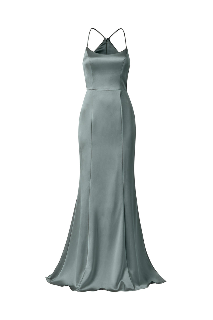 Everly, dress from Collection Bridesmaids by Amsale, Fabric: fluid-satin