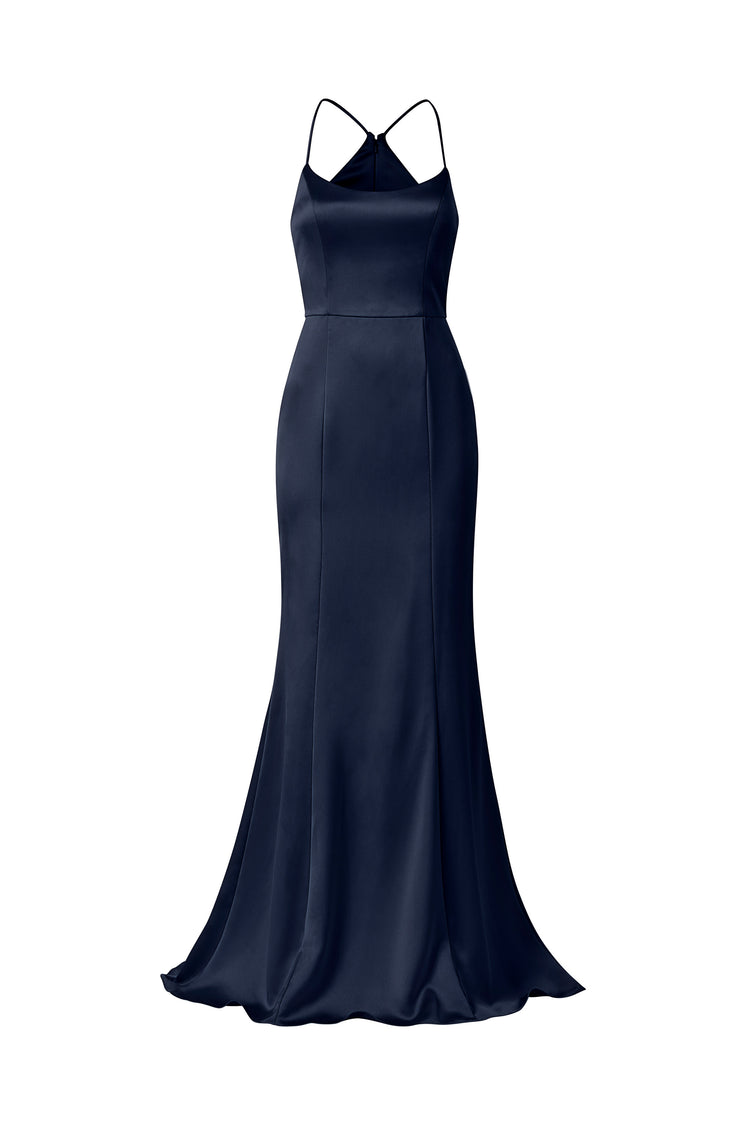 Everly, dress from Collection Bridesmaids by Amsale, Fabric: fluid-satin
