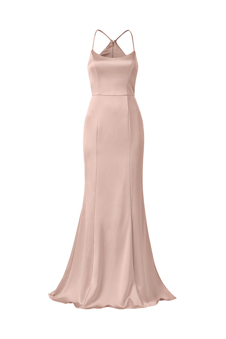 Everly, dress from Collection Bridesmaids by Amsale, Fabric: fluid-satin