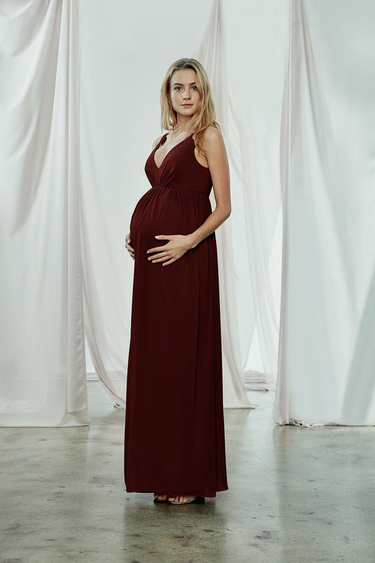 Fletcher - Maternity Dress - Ruby, $270, dress by color from Collection Bridesmaids by Amsale
