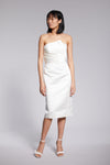 LW184 - Strapless slim dress - Ivory, dress by color from Collection Little White Dress by Amsale