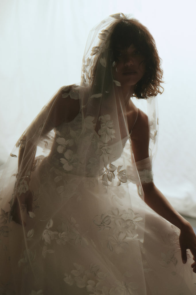 Product Hand Painted Veil Image