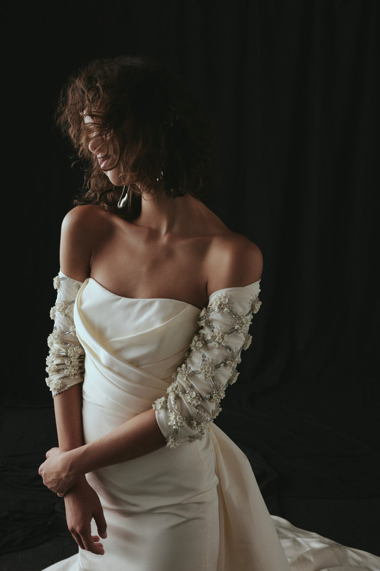 Hand Beaded Cocoon, accessory from Collection Accessories by Amsale