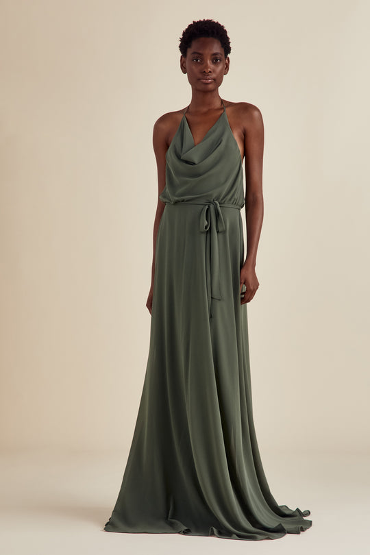 Alyssa, $190, dress from Collection Bridesmaids by Nouvelle Amsale, Fabric: flat-chiffon