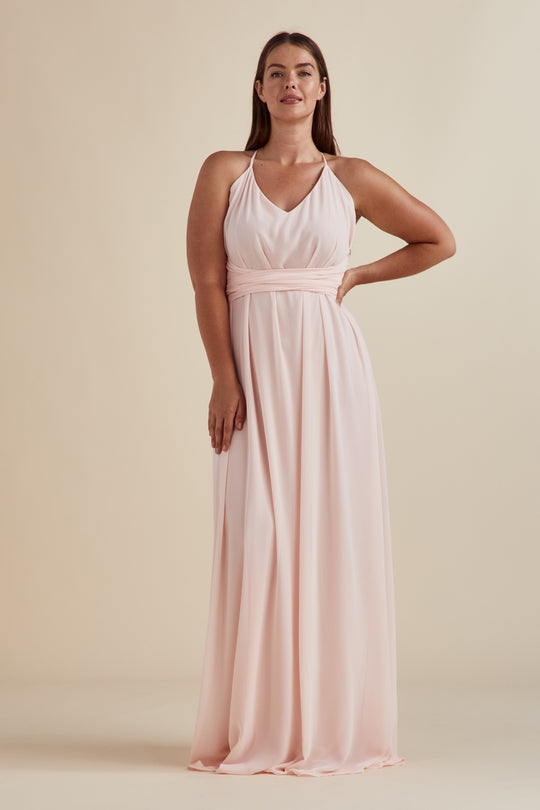 Joy, $190, dress from Collection Bridesmaids by Nouvelle Amsale, Fabric: flat-chiffon