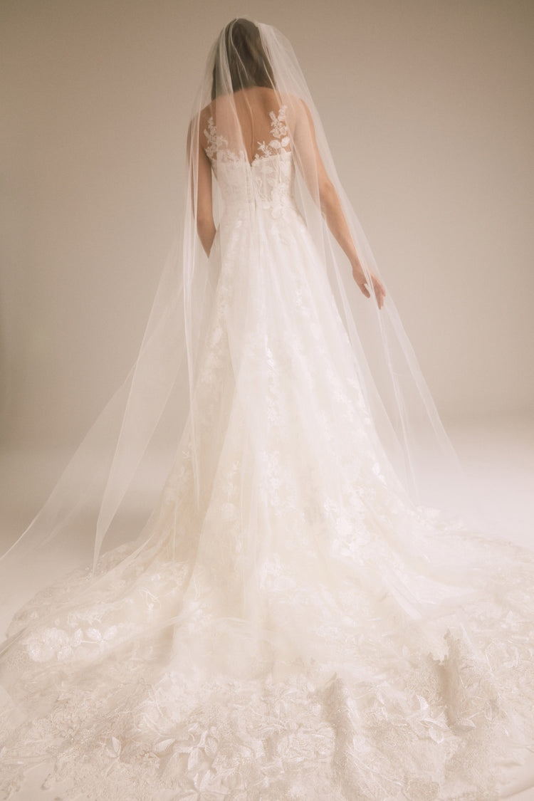 Lace Border Veil, accessory from Collection Accessories by Nouvelle Amsale