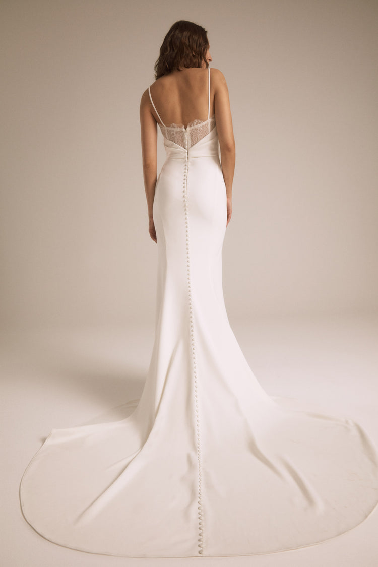 Blanca, dress from Collection Bridal by Nouvelle Amsale, Fabric: scuba