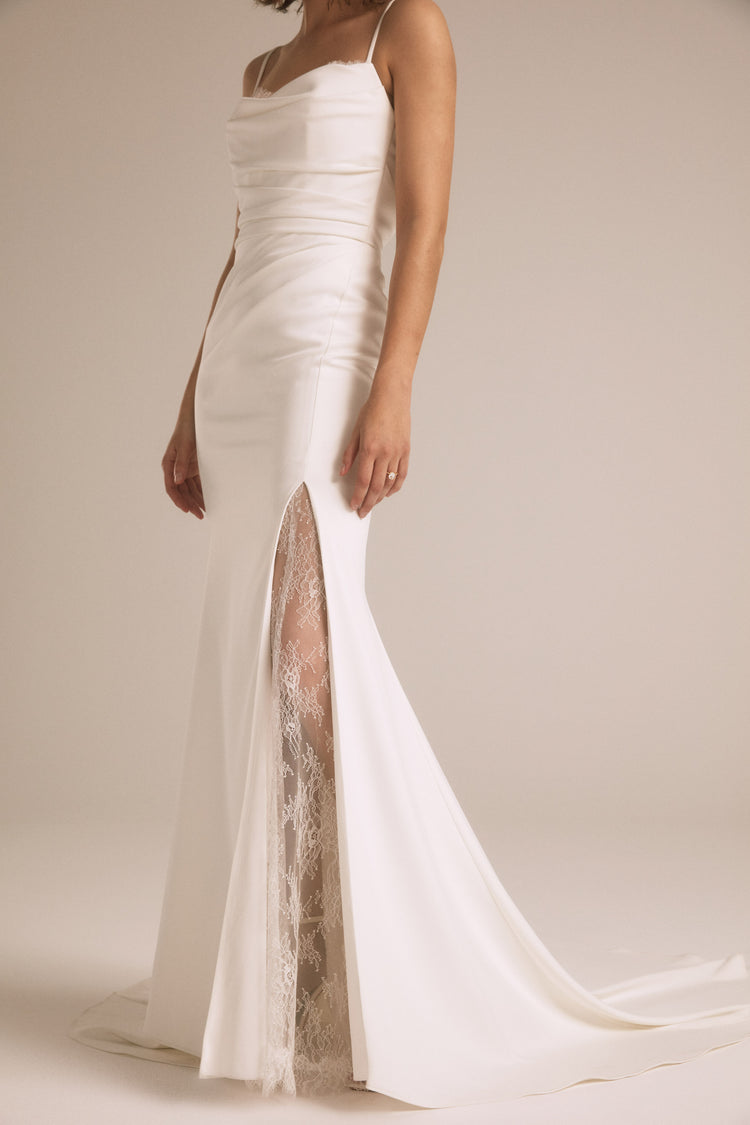 Blanca, dress from Collection Bridal by Nouvelle Amsale, Fabric: scuba