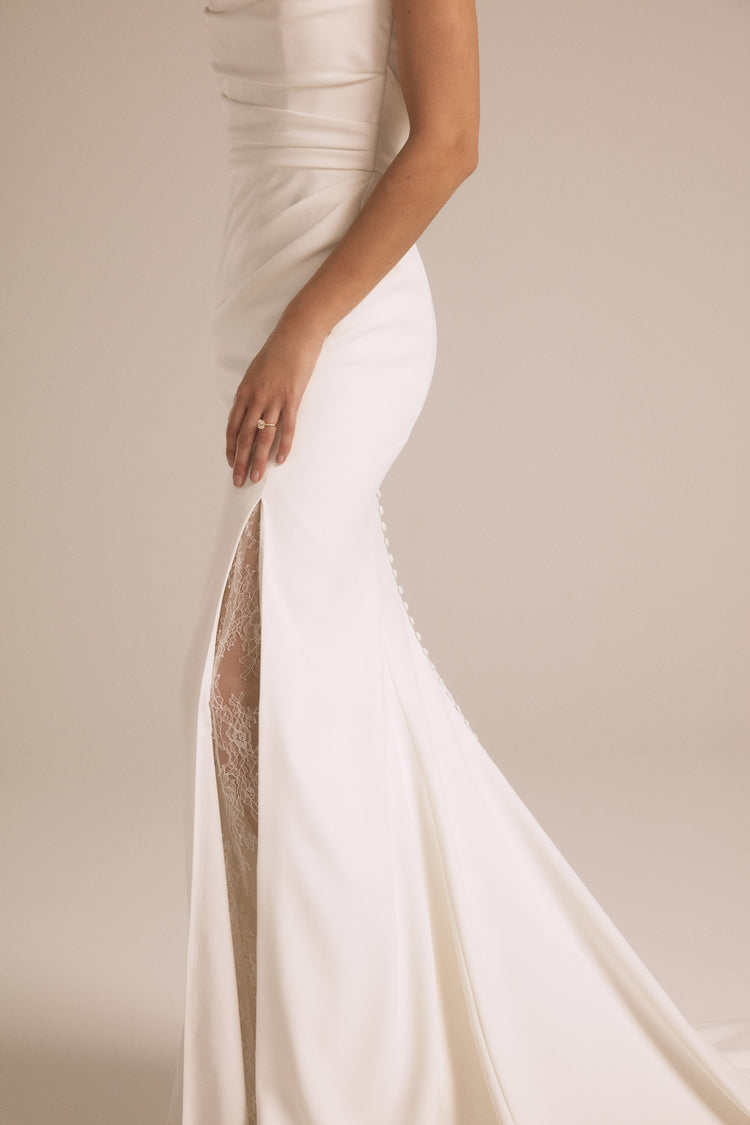 Blanca, dress from Collection Bridal by Nouvelle Amsale, Fabric: scuba