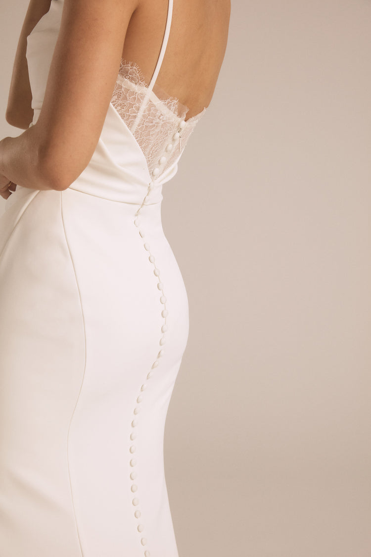 Blanca, dress from Collection Bridal by Nouvelle Amsale, Fabric: scuba