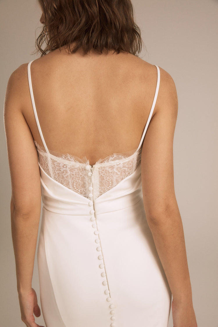 Blanca, dress from Collection Bridal by Nouvelle Amsale, Fabric: scuba