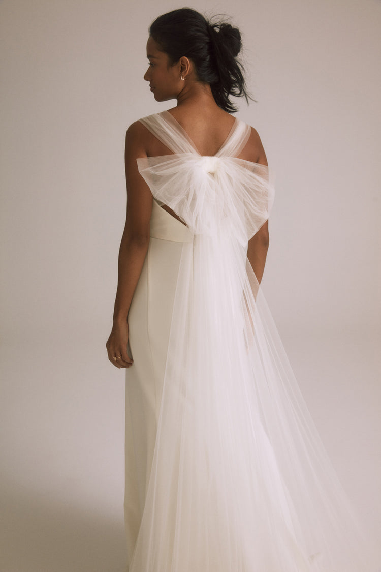 Desi, dress from Collection Bridal by Nouvelle Amsale, Fabric: stretch-crepe-and-tulle