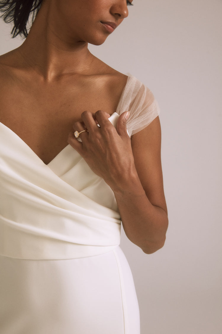 Desi, dress from Collection Bridal by Nouvelle Amsale, Fabric: stretch-crepe-and-tulle