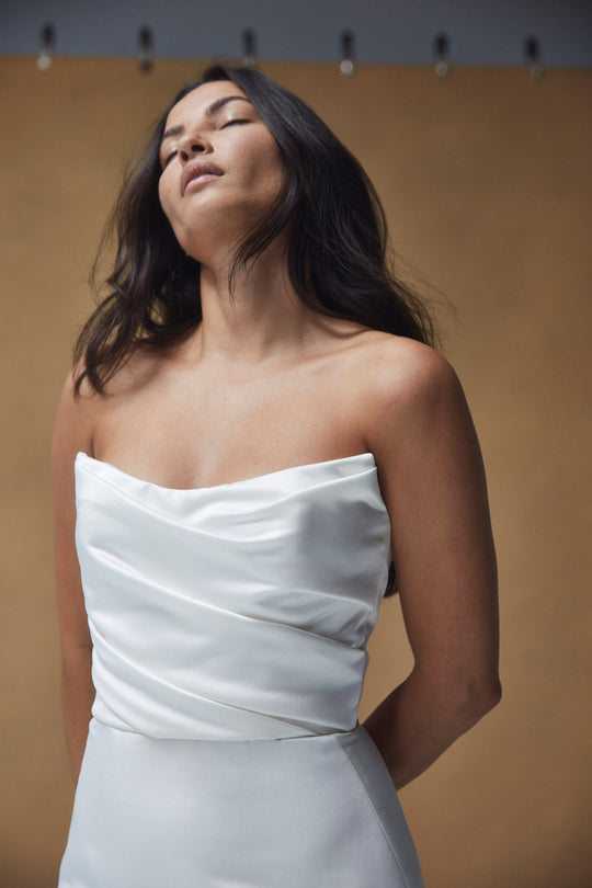 Greta - Silk-White, $2,400, dress by color from Collection Bridal by Nouvelle Amsale