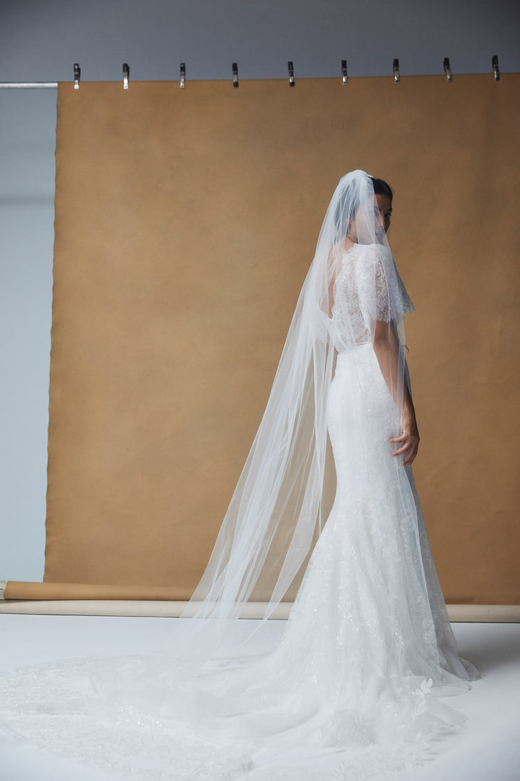 Sequin Lace Veil, accessory from Collection Accessories by Nouvelle Amsale