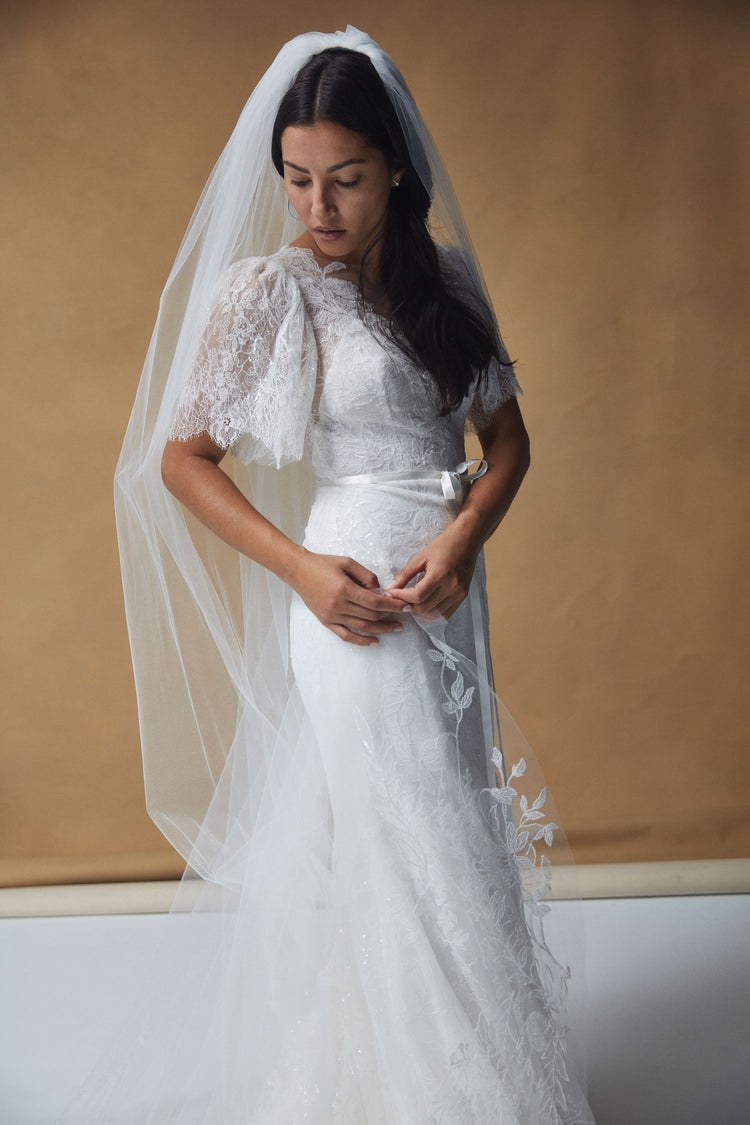 Sequin Lace Veil, accessory from Collection Accessories by Nouvelle Amsale