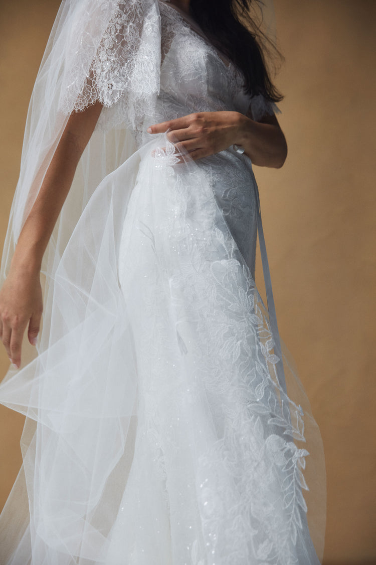 Sequin Lace Veil, accessory from Collection Accessories by Nouvelle Amsale
