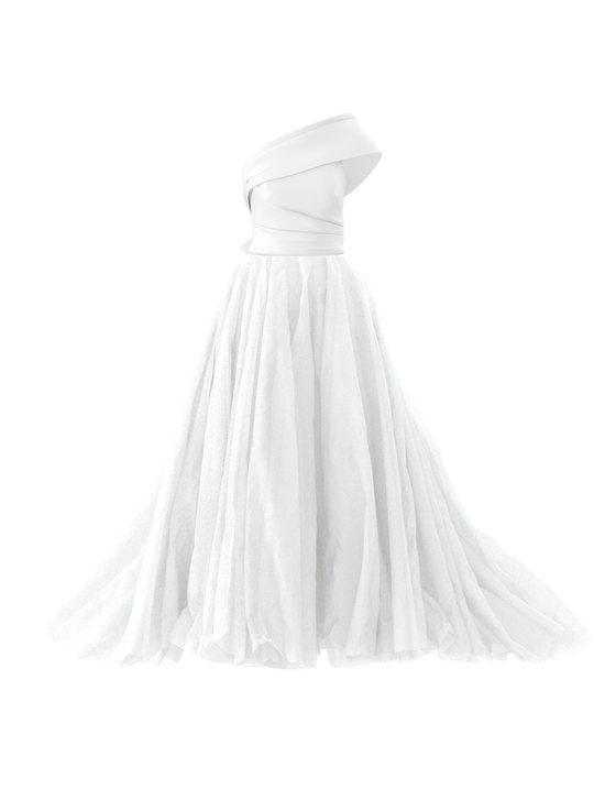 Bodice(Harbor), Skirt(Penny), Belt(Bleecker), $4,850, combo from Collection Bridal by Amsale x You