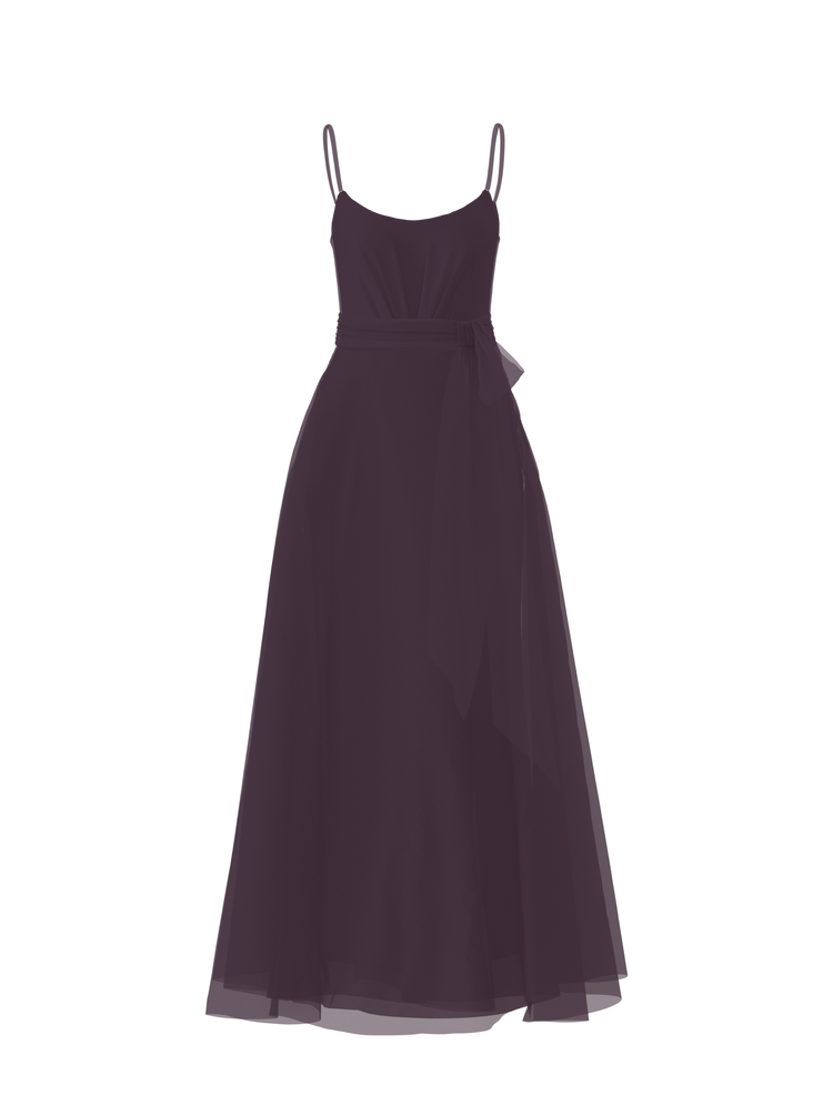 Bodice(Campbell), Skirt(Cerisa),Belt(Sash), plum, combo from Collection Bridesmaids by Amsale x You