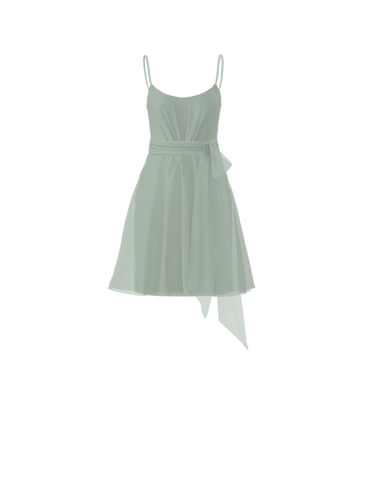 Bodice(Campbell), Skirt(Carla),Belt(Sash), sage, combo from Collection Bridesmaids by Amsale x You