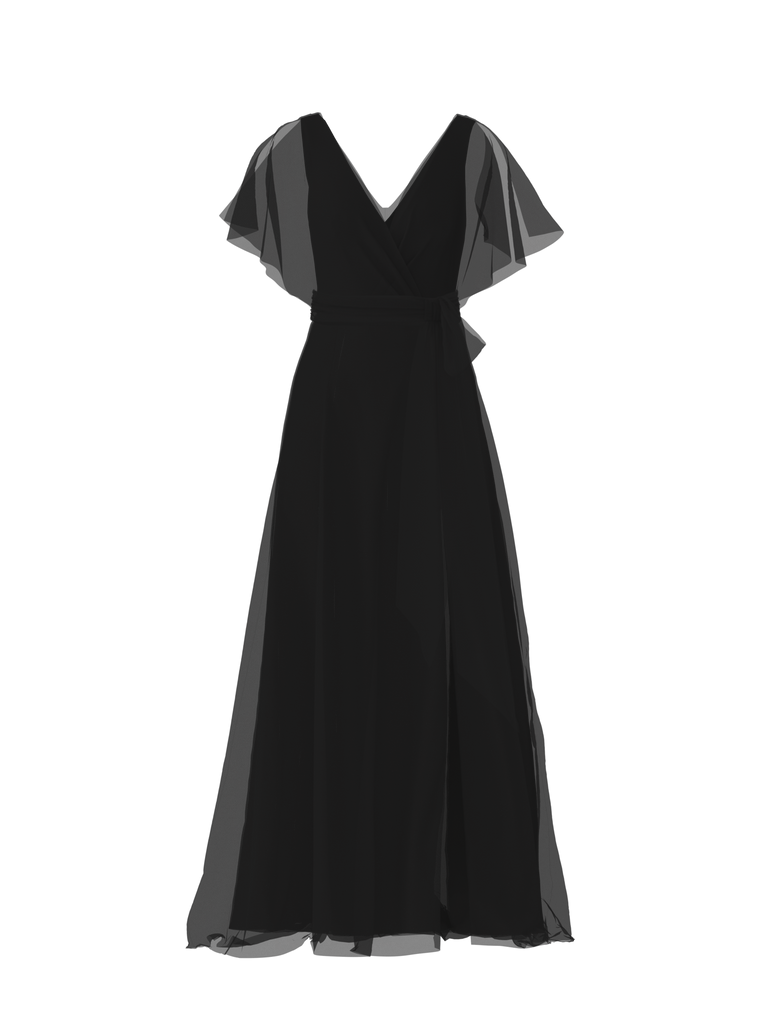 Product Bodice(Ava), Skirt(Arabella),Belt(Sash), black Image