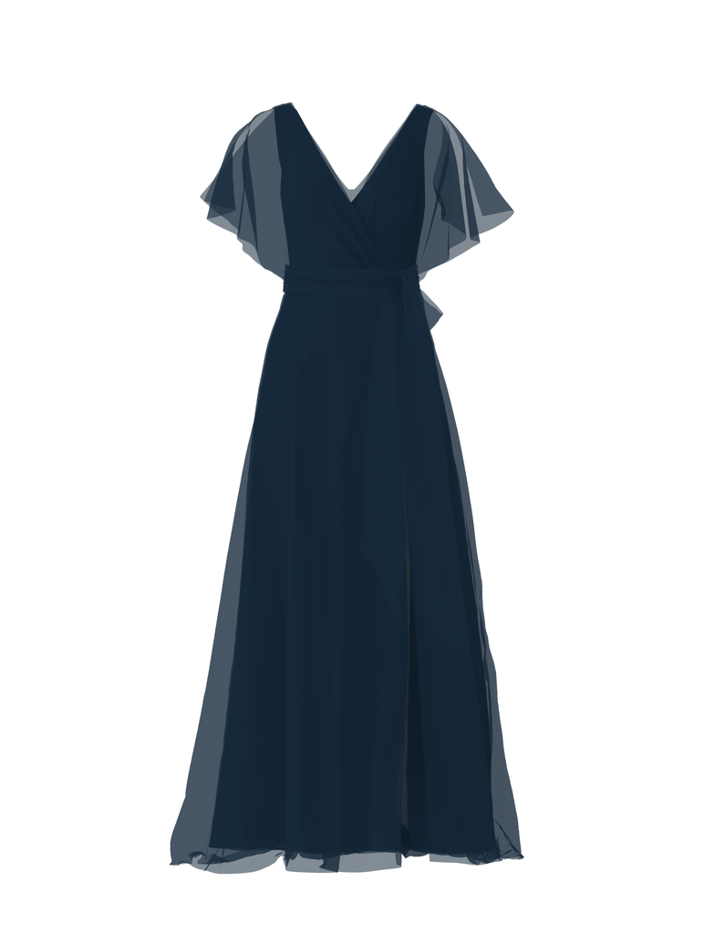 Product Bodice(Ava), Skirt(Arabella),Belt(Sash), navy Image