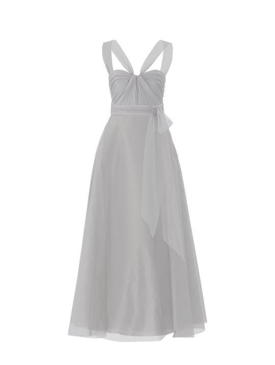 Bodice(Cerisa), Skirt(Cerisa),Belt(Sash), platinum, $270, combo from Collection Bridesmaids by Amsale x You