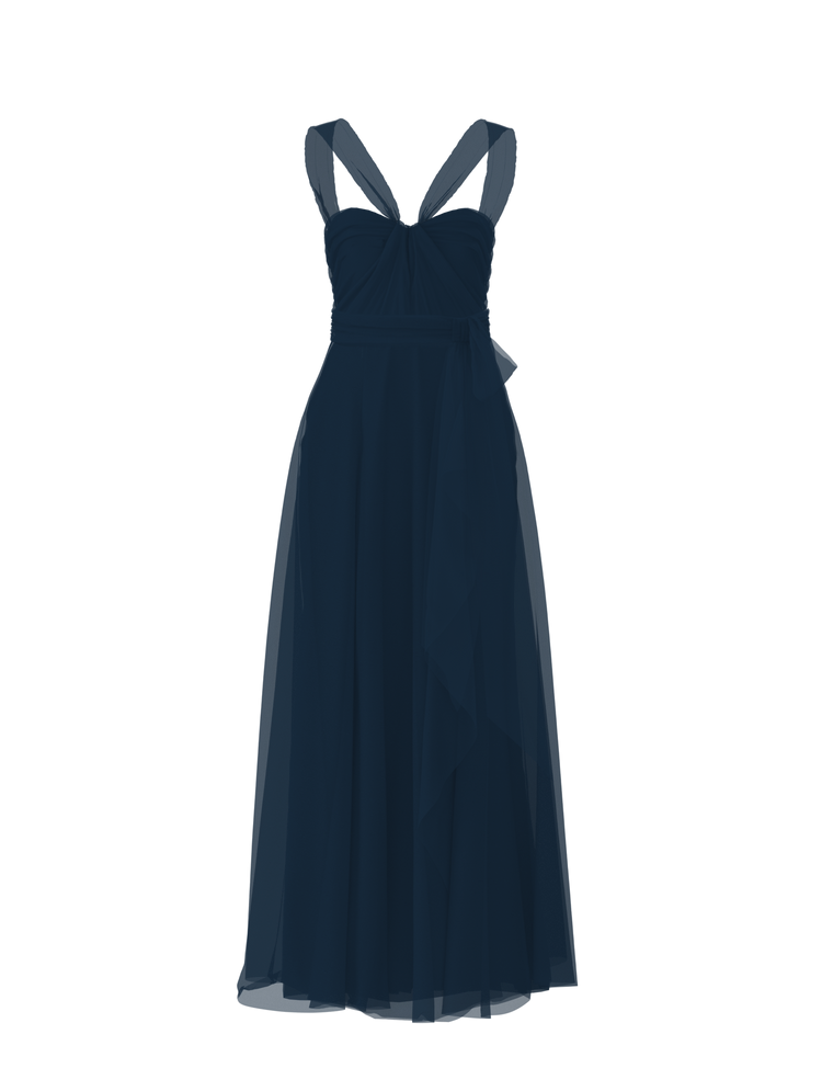 Bodice(Cerisa), Skirt(Jaycie),Belt(Sash), navy, combo from Collection Bridesmaids by Amsale x You