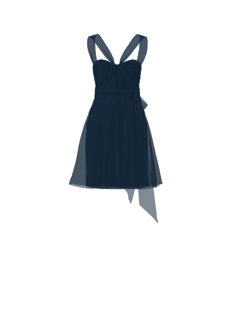 Bodice(Cerisa), Skirt(Carla),Belt(Sash), navy, combo from Collection Bridesmaids by Amsale x You
