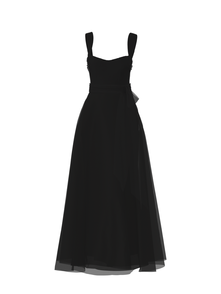 Product Bodice(Alexis), Skirt(Cerisa),Belt(Sash), black Image