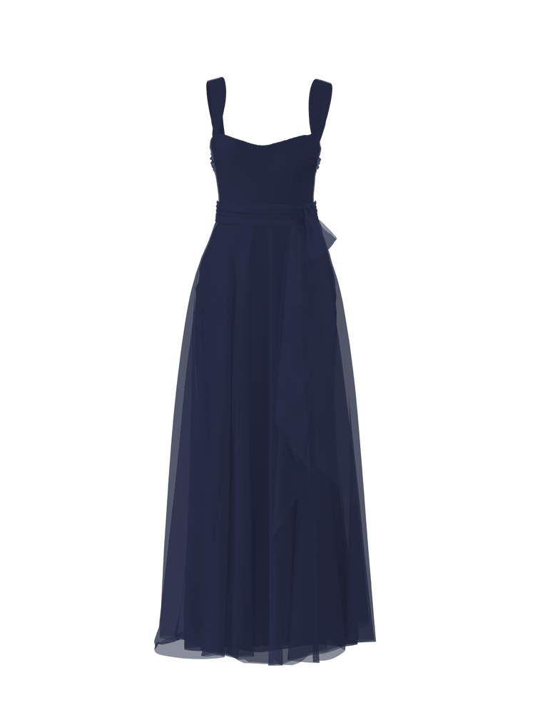 Bodice(Alexis), Skirt(Jaycie),Belt(Sash), french-blue, combo from Collection Bridesmaids by Amsale x You