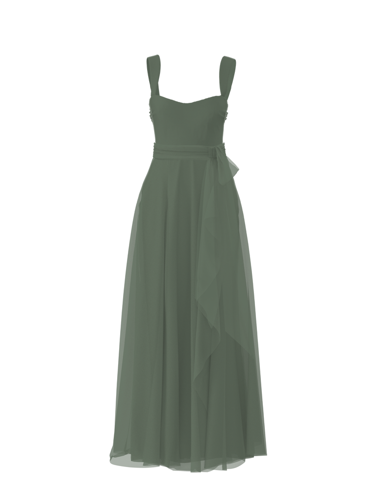 Product Bodice(Alexis), Skirt(Jaycie),Belt(Sash), olive Image